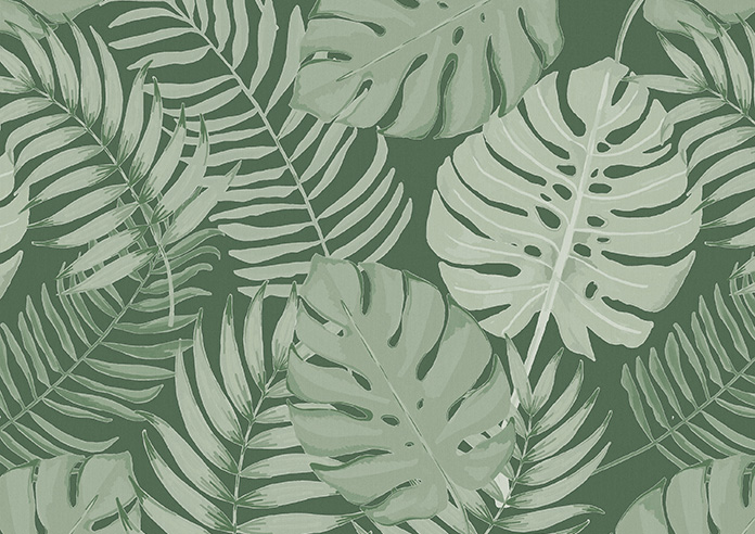 Lush Palms, Green - Twist&Fit Roller Blind - Image 6